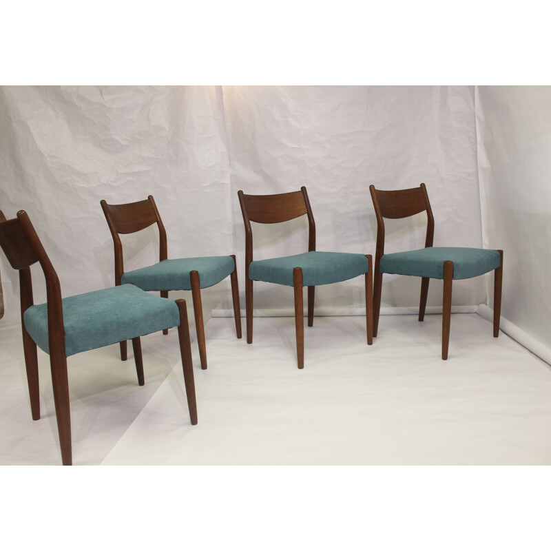 4 vintage teak chairs by Cees Braakman for Pastoe, 1960s