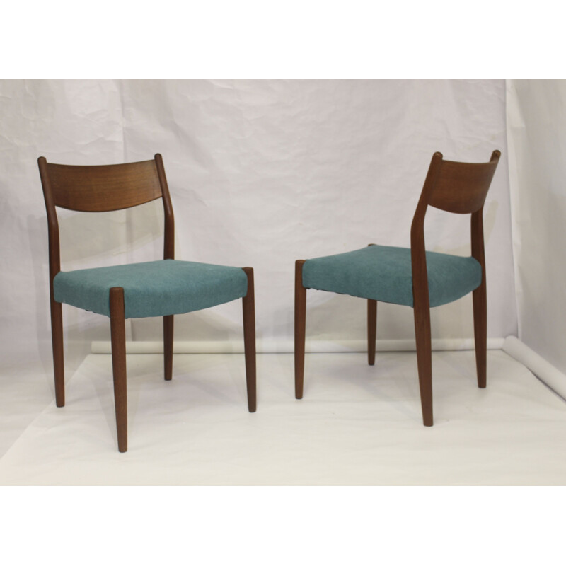 4 chaises vintage en teck par Cees Braakman pour Pastoe, 1960