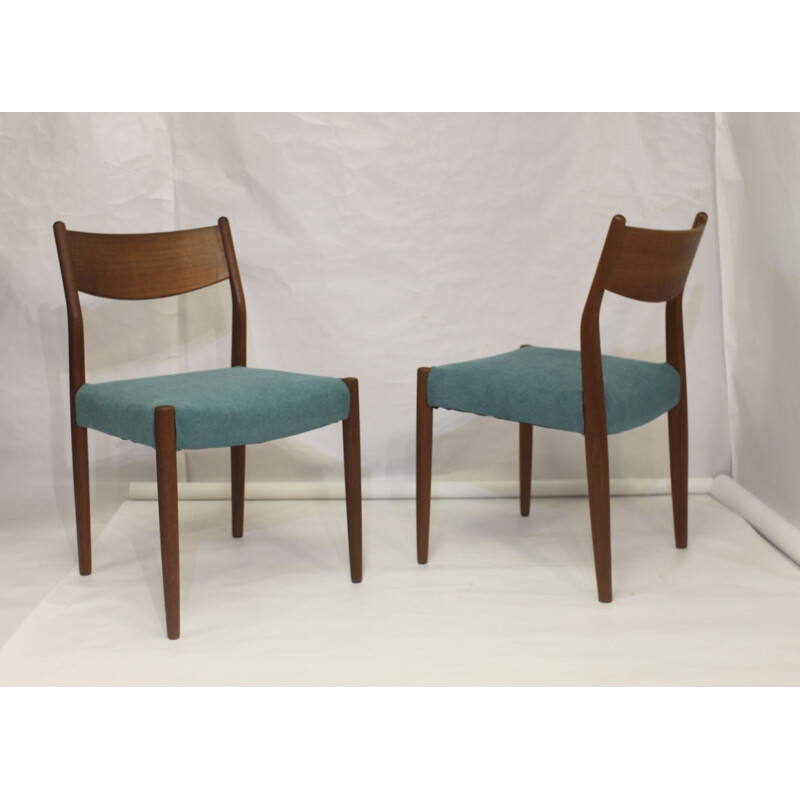 4 vintage teak chairs by Cees Braakman for Pastoe, 1960s