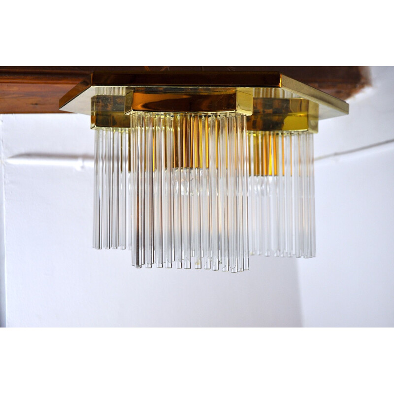 Vintage ceiling lamp by Gaetano Sciolari for Lightolier, Italy 1970