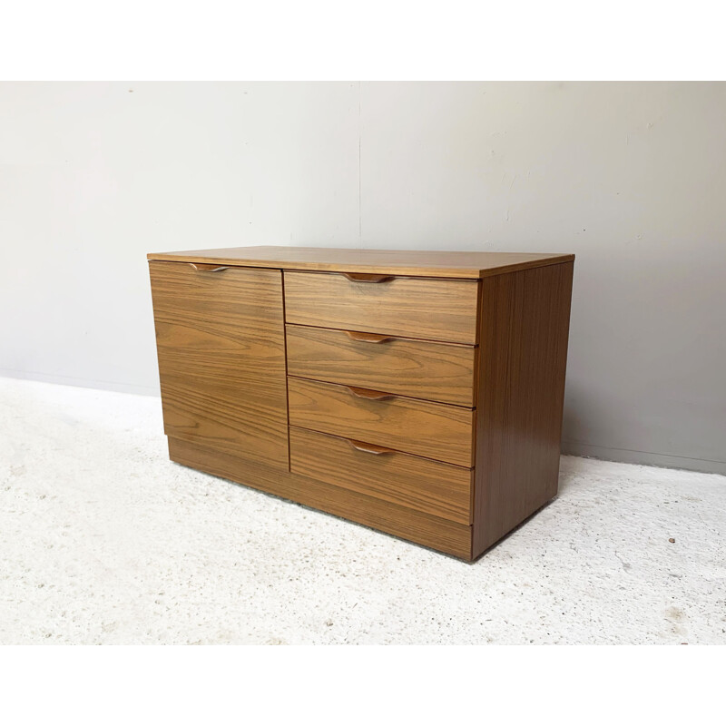 Mid century formica sideboard chest of drawers, 1970s