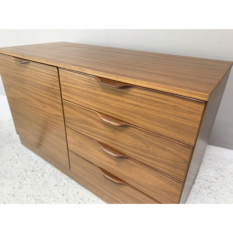 Mid century formica sideboard chest of drawers, 1970s