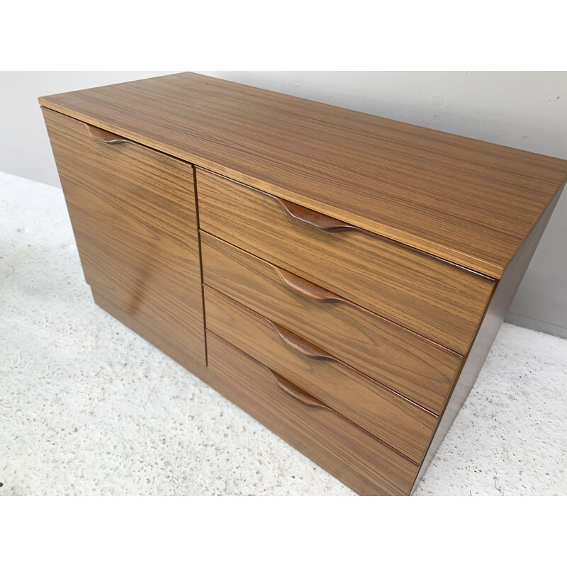 Mid century formica sideboard chest of drawers, 1970s