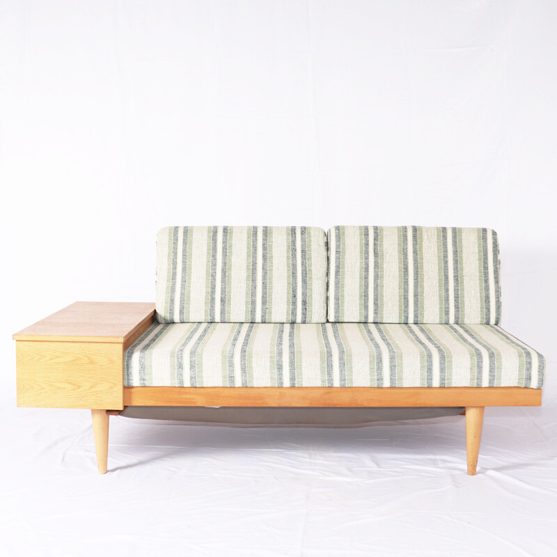 Mid century oak daybed sofa by Ingmar Relling and Haldor Vik for Ekornes Fabrik