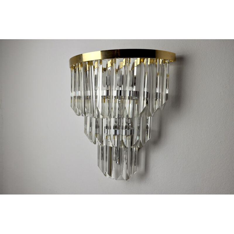 Vintage wall lamp Venini, Italy 1970s