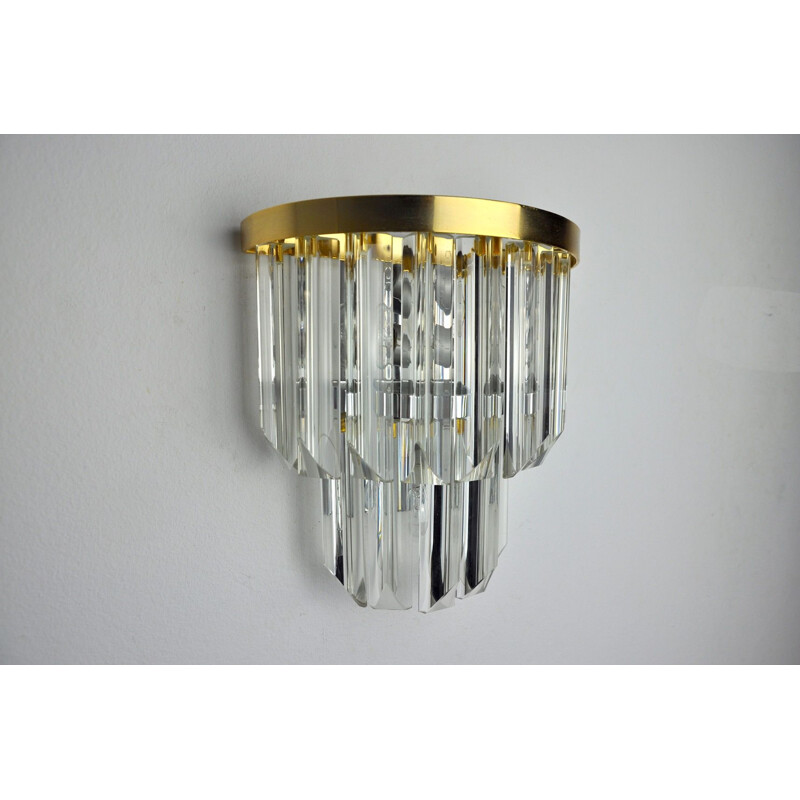 Vintage wall lamp Venini , Italy 1970s