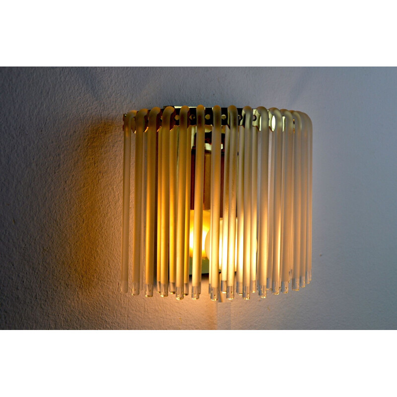 Vintage wall lamp Venini, Italy 1970s