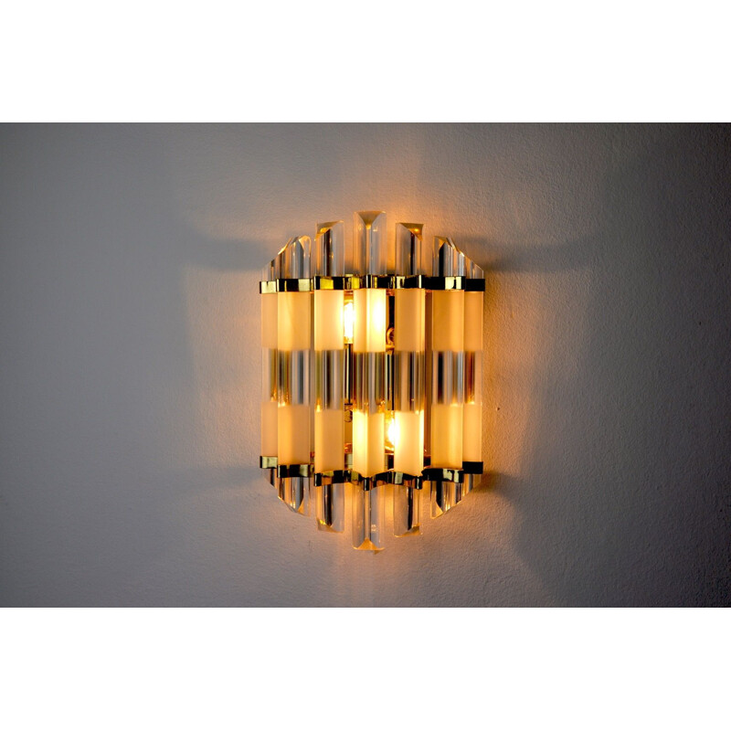 Vintage wall lamp Triedri, Italy 1970s