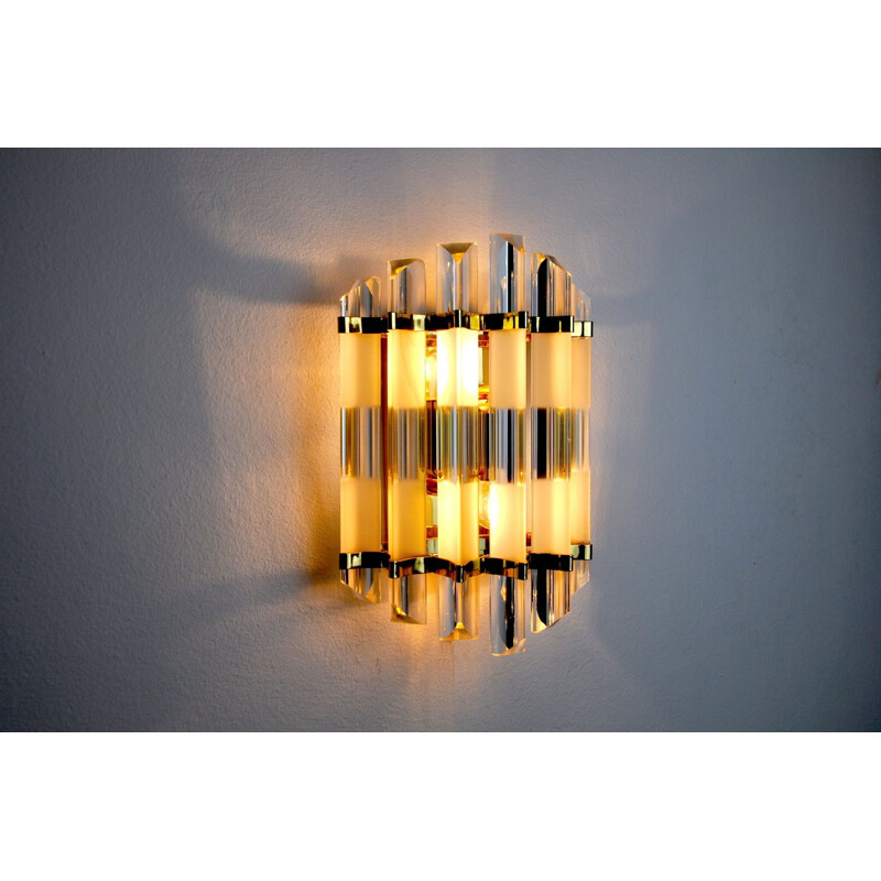 Vintage wall lamp Triedri, Italy 1970s