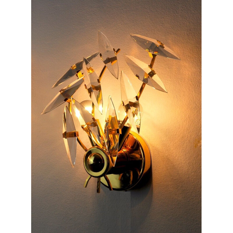 Vintage Regency wandlamp, Italië 1980