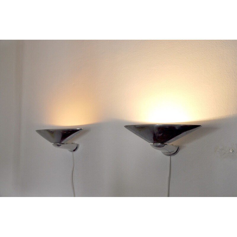 Pair of mid century Regina sconces by Jorge Pensi for B.Lux, Spain 1980s