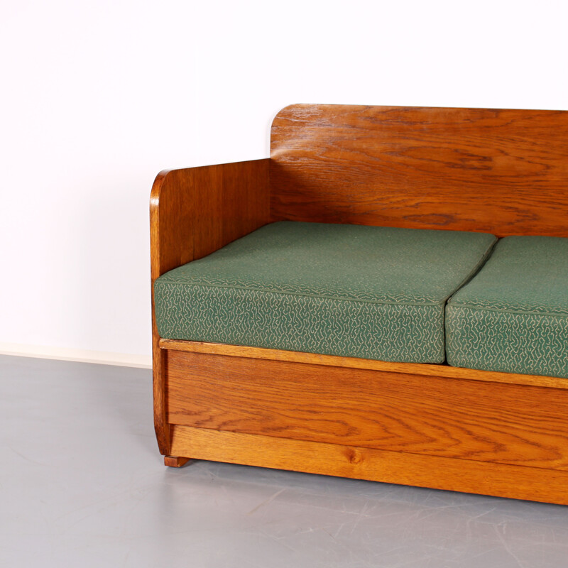 Mid century folding sofa by Jindřich Halabala