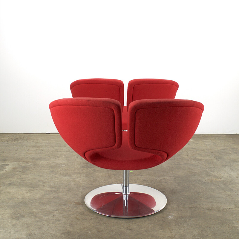 Pair of red "Apollo" armchairs, Patrick NORGUET - 1990s