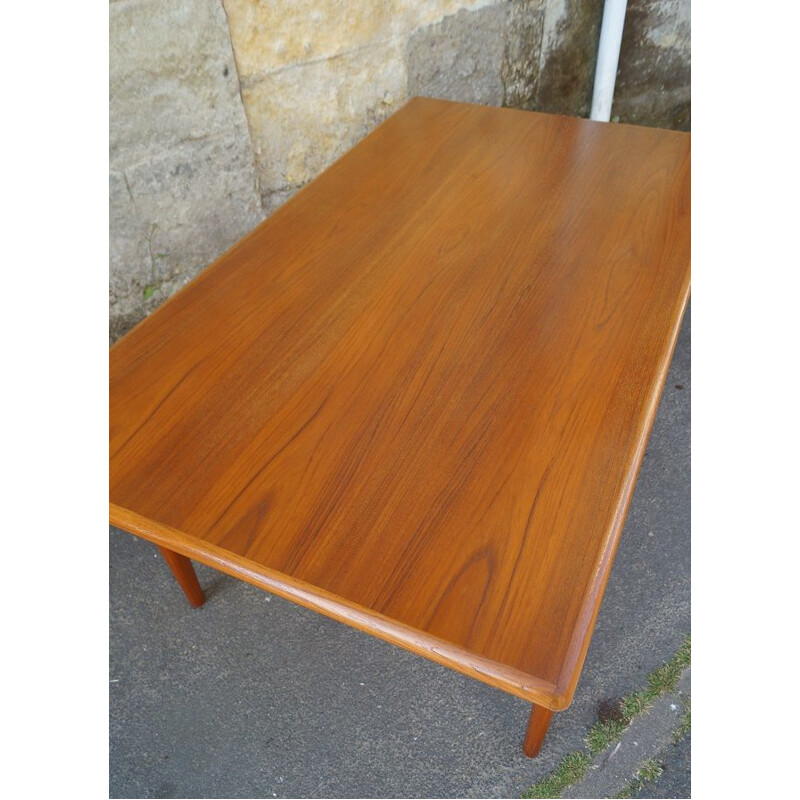 Scandinavian vintage teak table, 1960s