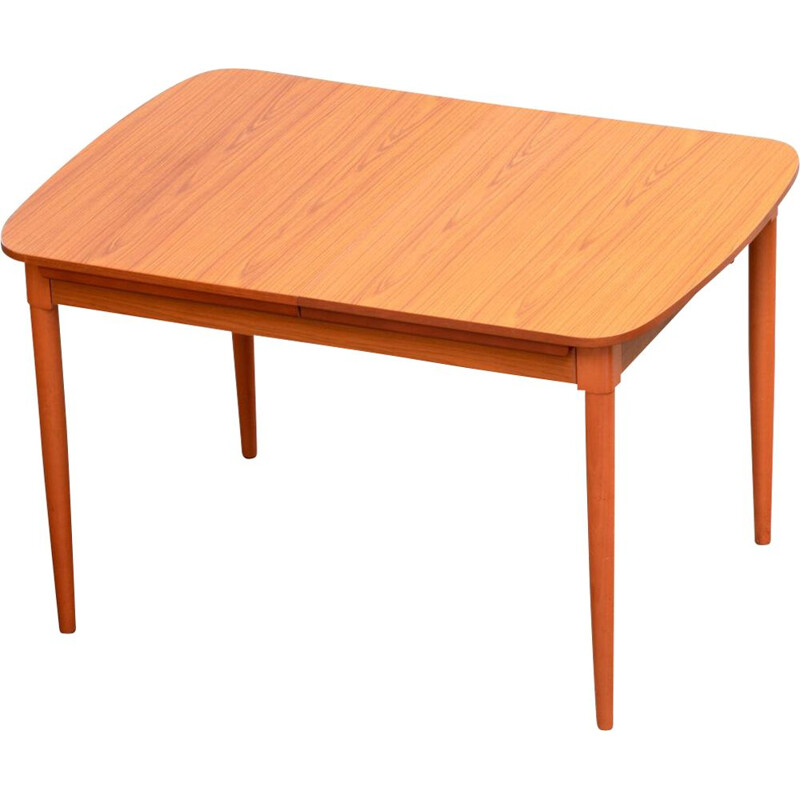 Scandinavian vintage teak and formica table, 1960s