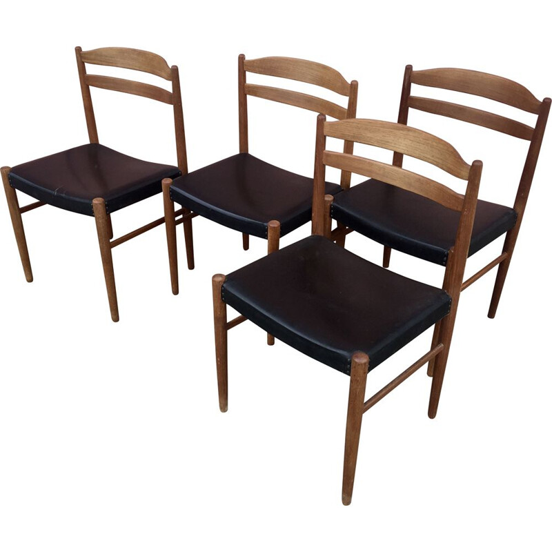 4 vintage chairs by Carl Ekstrom for Johanson & Soner, 1960s