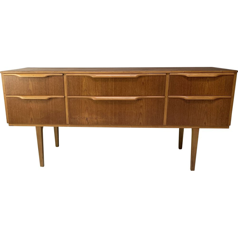 Mid century low chest of drawers or sideboard, 1970s