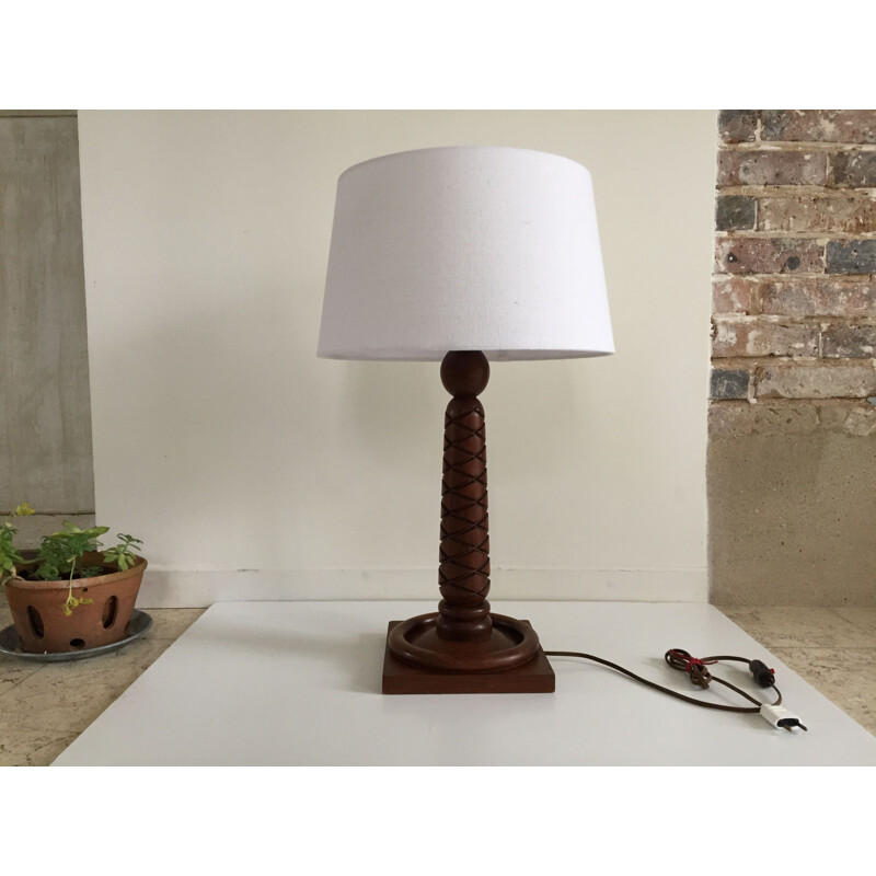 Scandinavian rosewood vintage lamp design 60, 1960s