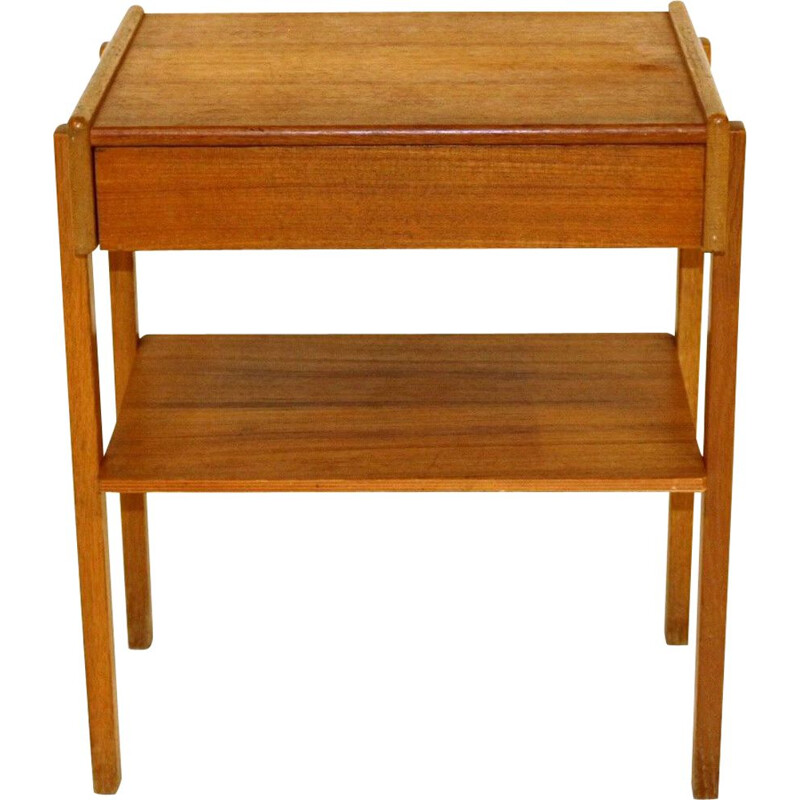 Vintage teak bedside table, Sweden 1960s