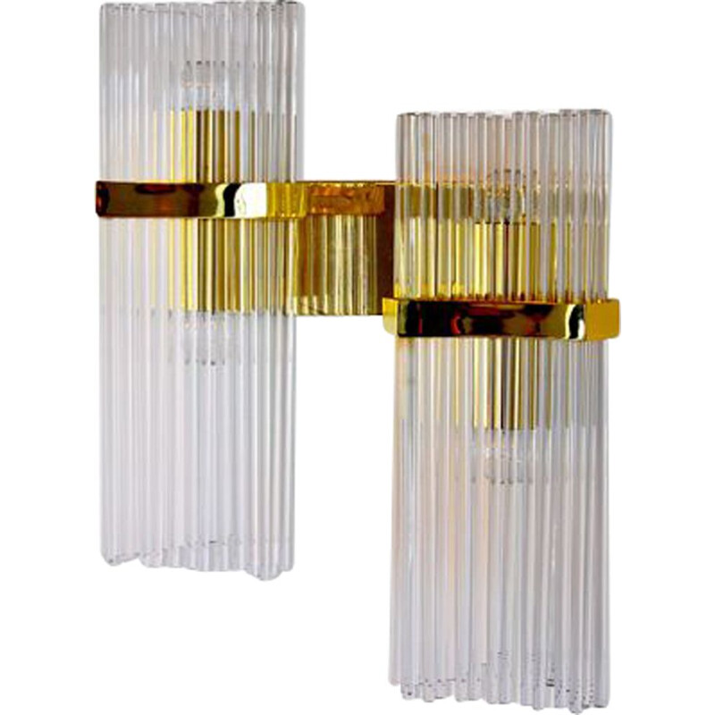 Vintage double wall lamp by Gaetano Sciolari for Lightolier, 1970s