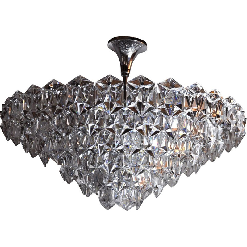 Vintage Kinkeldey 4-level chandelier, Germany 1970