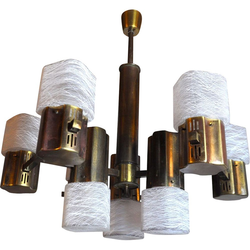 Vintage chandelier by Gaetano Sciolari, Italy 1970