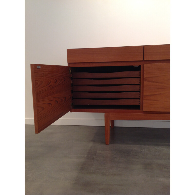 Scandinavian teak sideboard, Ib KOFOD LARSEN - 1960s