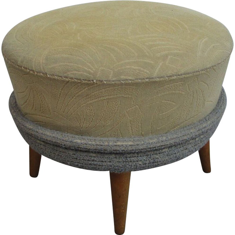 Vintage foot stool or pouffe, 1950s