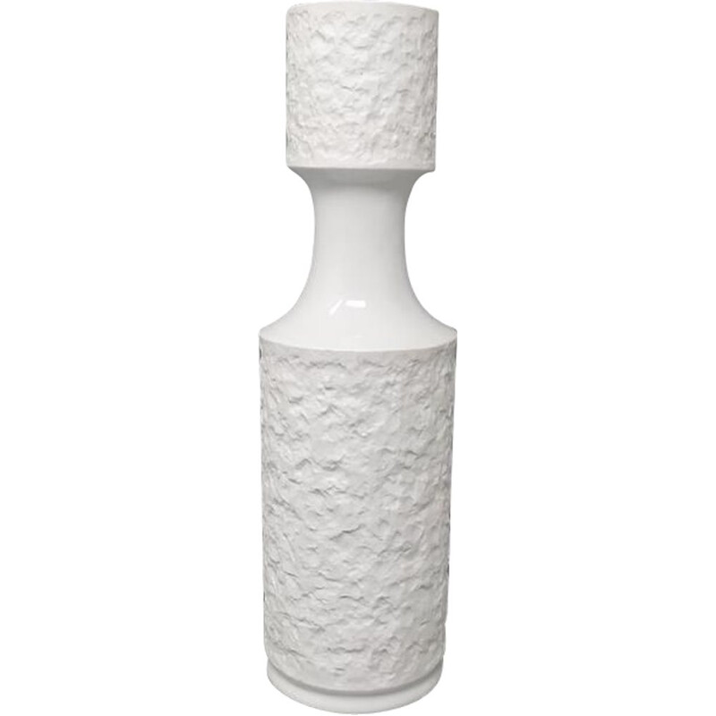 Vase vintage blanc en porcelaine de Bavière, Allemagne 1970