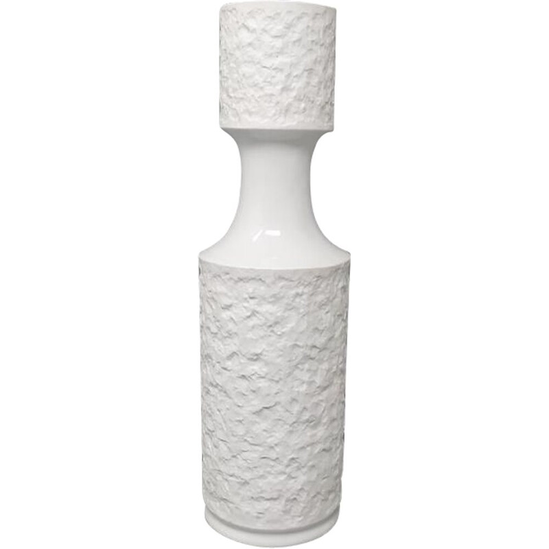 Vintage white porcelain vase from Bavaria, Germany 1970