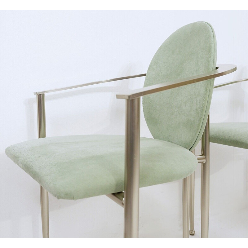 8 vintage dining chairs by Philippe Starck for Belgo Chrom