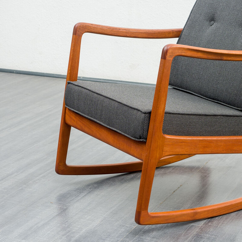 Mid century rocking chair by Ole Wanscher for France & Son, 1960s