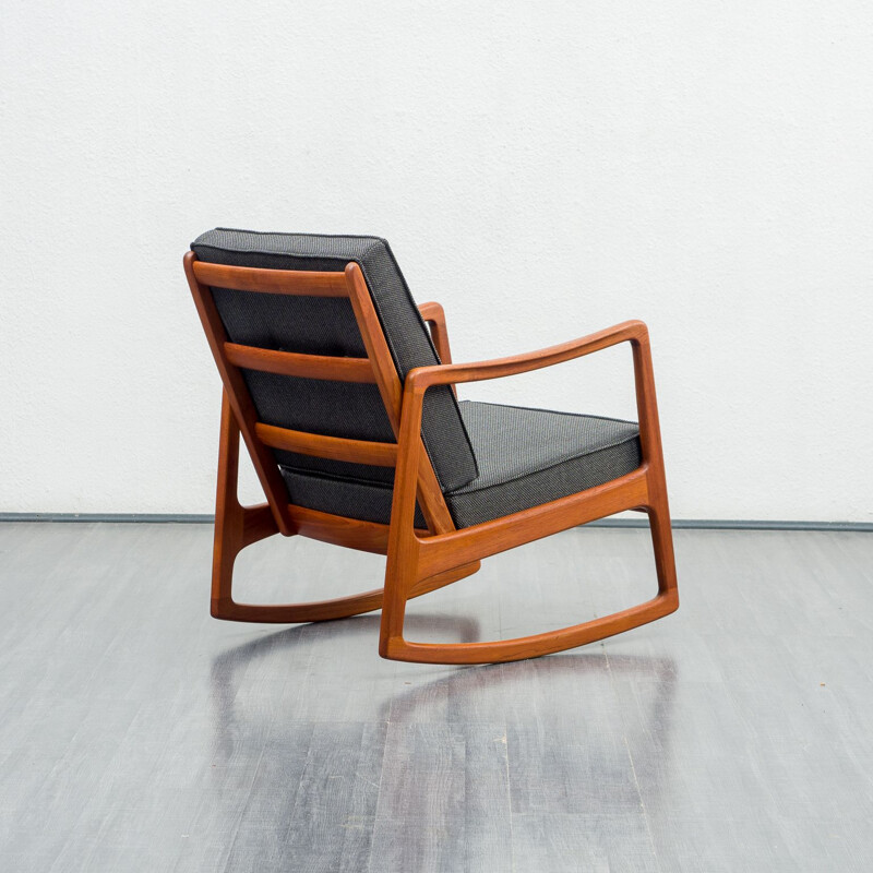 Chaise à bascule vintage par Ole Wanscher pour France & Son, 1960