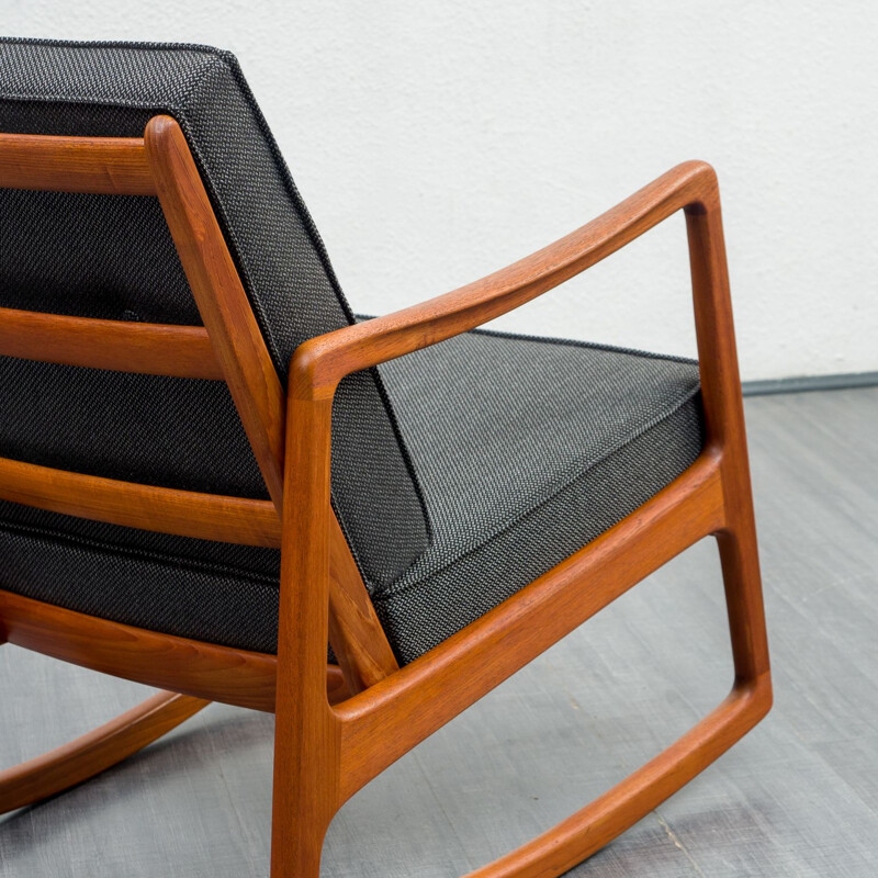 Mid century rocking chair by Ole Wanscher for France & Son, 1960s