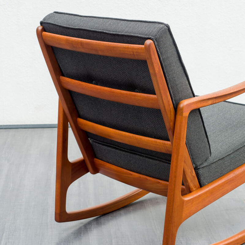 Mid century rocking chair by Ole Wanscher for France & Son, 1960s