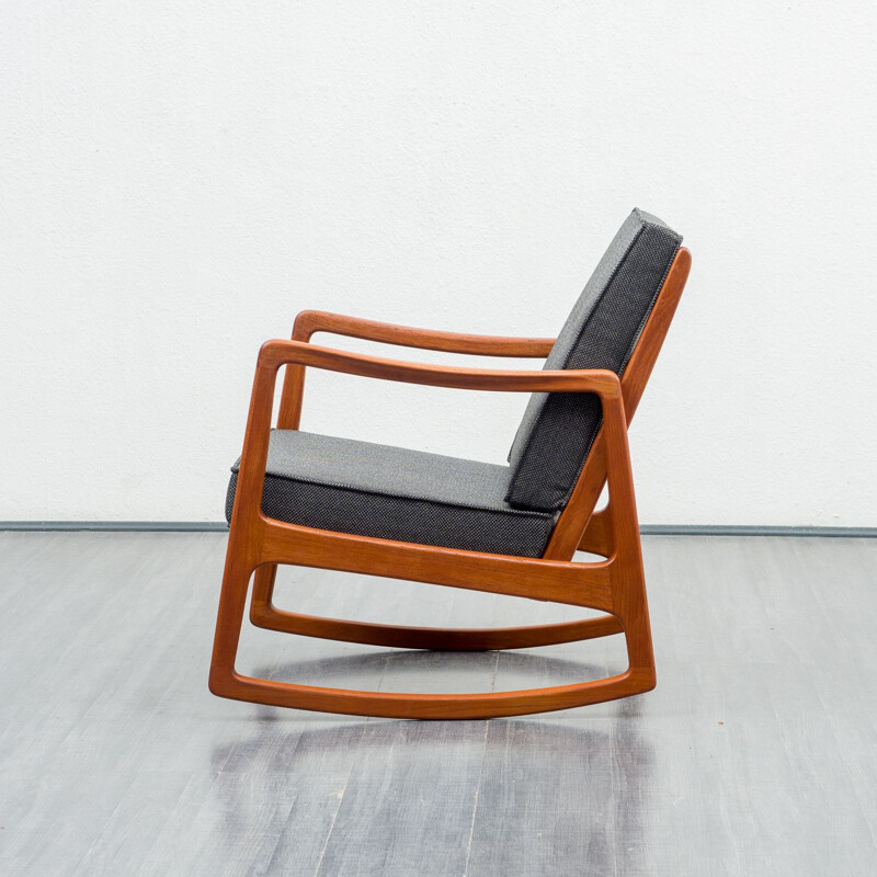 Mid century rocking chair by Ole Wanscher for France & Son, 1960s