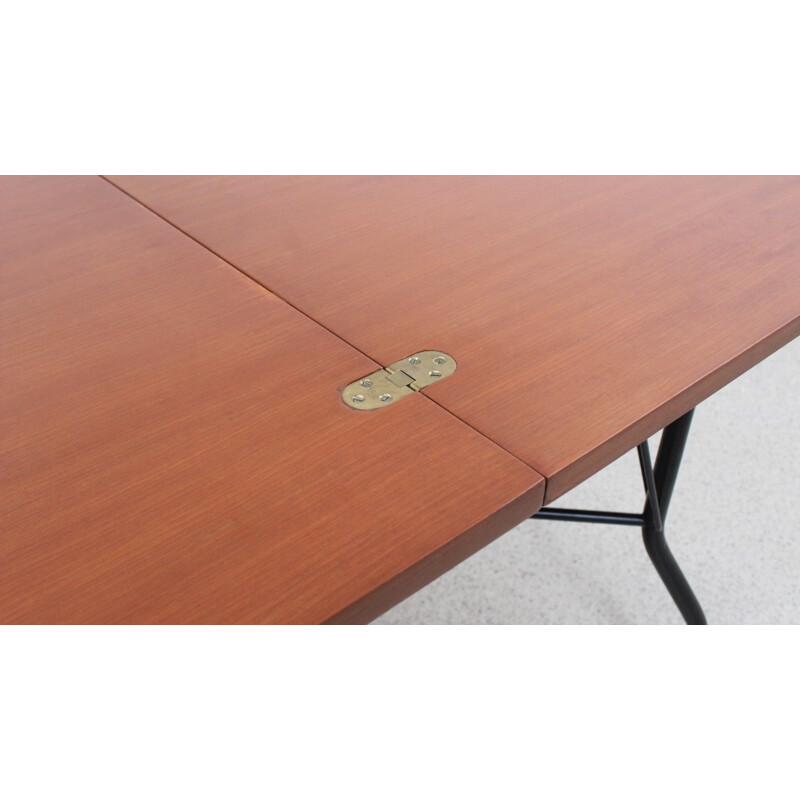 Mid century folding teak dining table by GALIMBERTI, 1950s