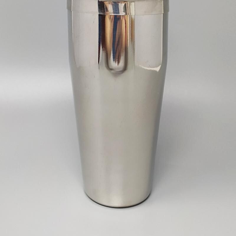 Vintage cocktail shaker in stainless steel, Italy 1960s