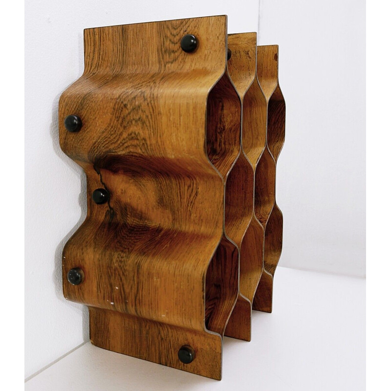 Vintage sculptural wine rack by Torsten Johansson for AB Formtra, Sweden