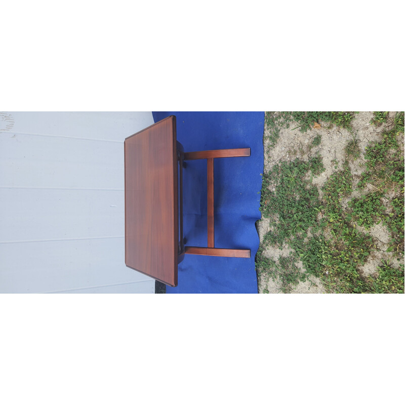 Vintage folding coffee table with system