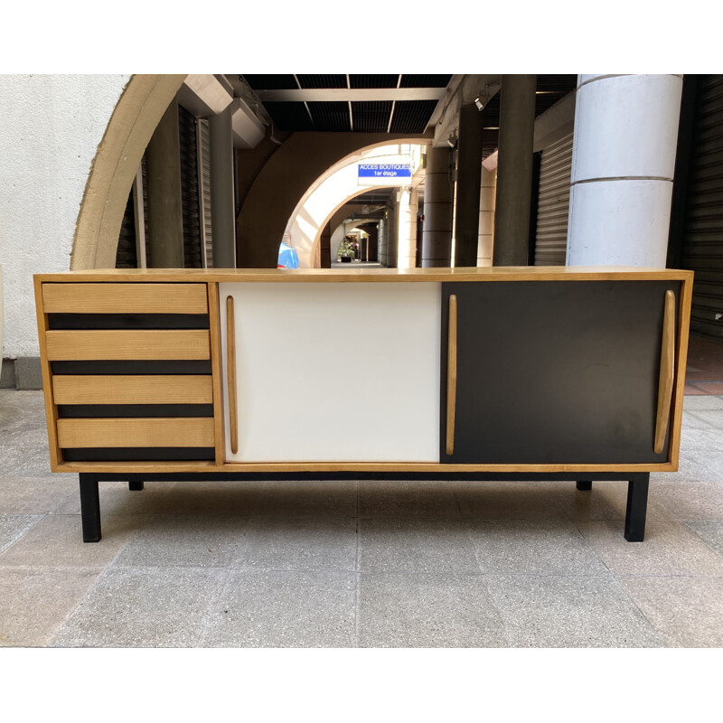 Vintage Cansado sideboard by Charlotte Perriand, Mauritania 1959s