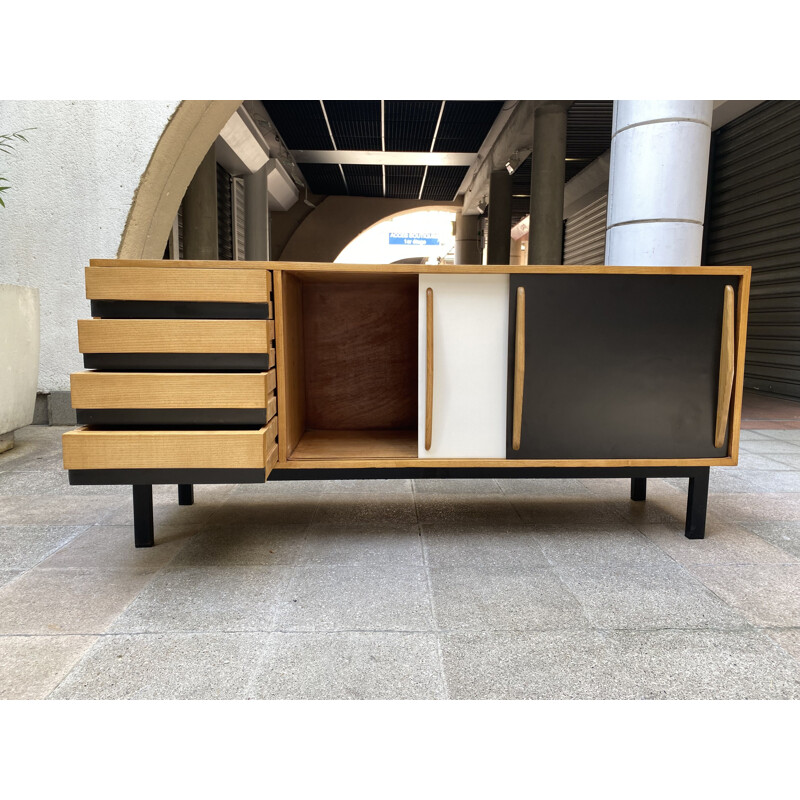 Vintage Cansado sideboard by Charlotte Perriand, Mauritania 1959s