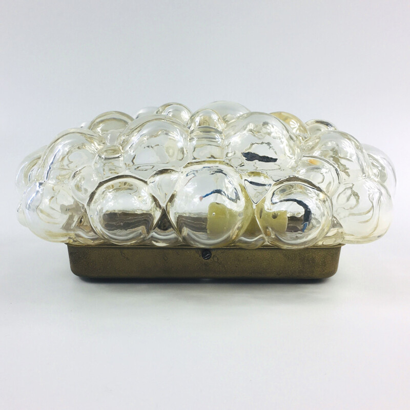 Mid century bubble glass wall lamp by Helena Tynell for Limburg, Germany 1960s