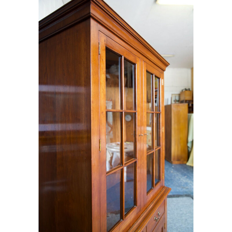 Vintage solid cherrywood display dresser