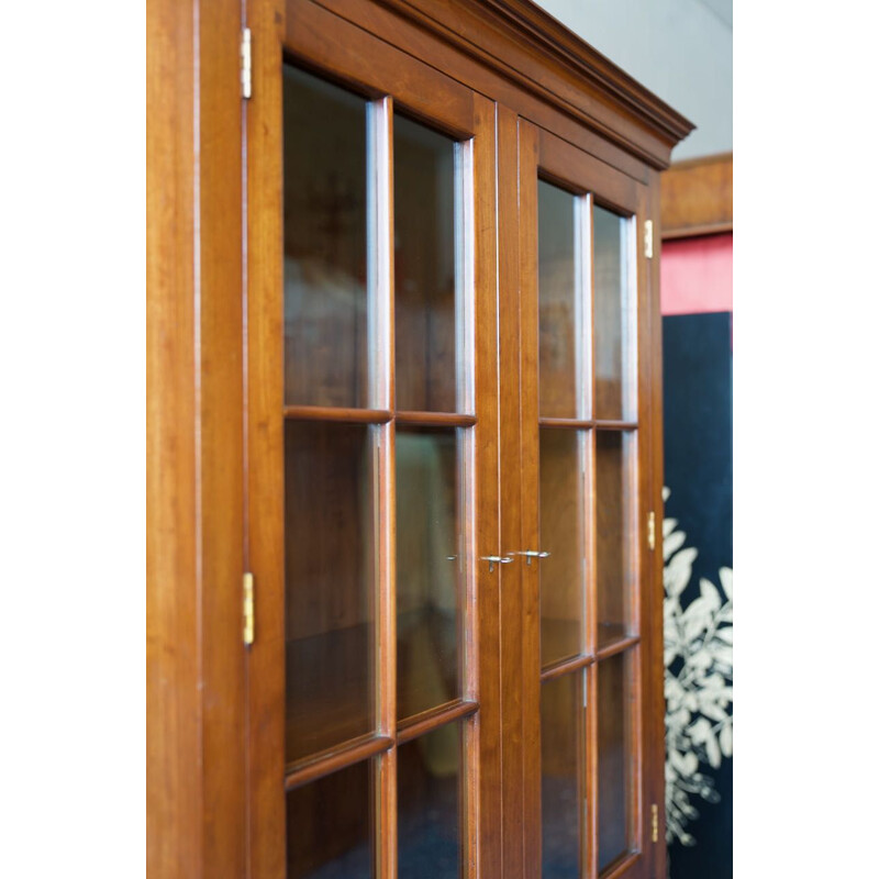 Vintage solid cherrywood display dresser