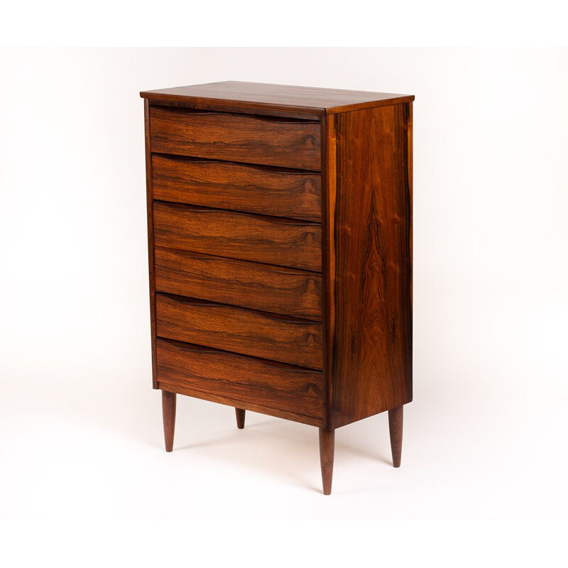 Mid century rosewood chest of drawers, Denmark 1960s