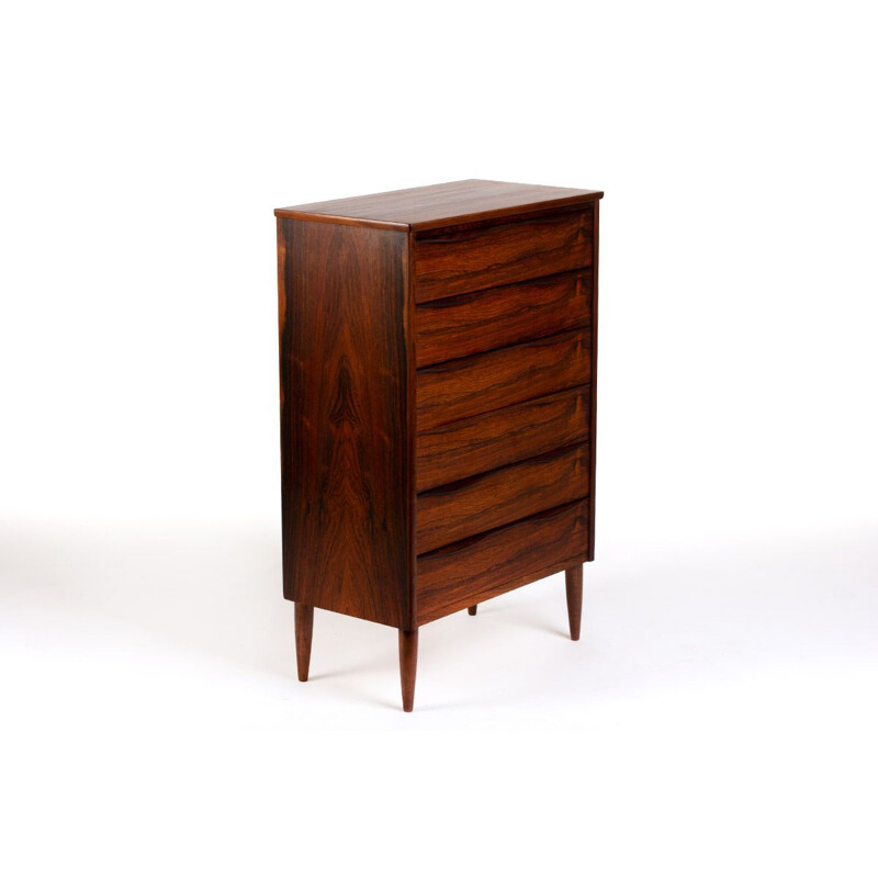 Mid century rosewood chest of drawers, Denmark 1960s