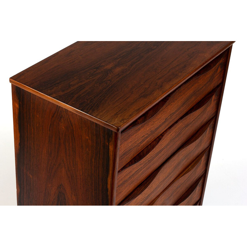 Mid century rosewood chest of drawers, Denmark 1960s