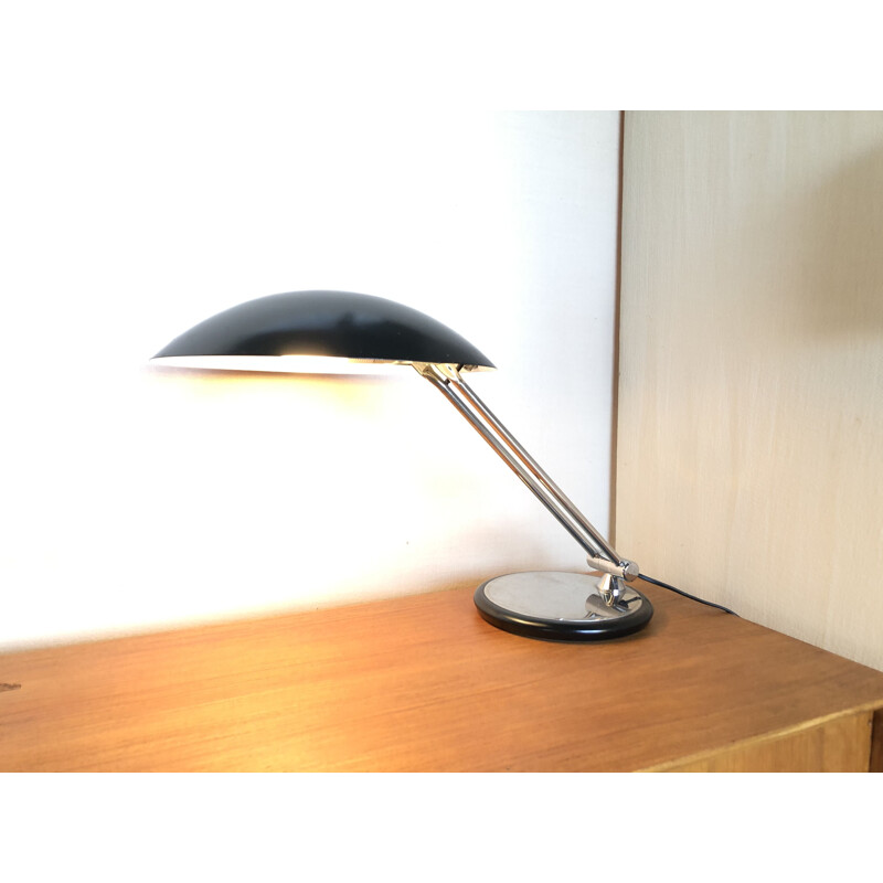 Lampe vintage ariculée par Aluminor