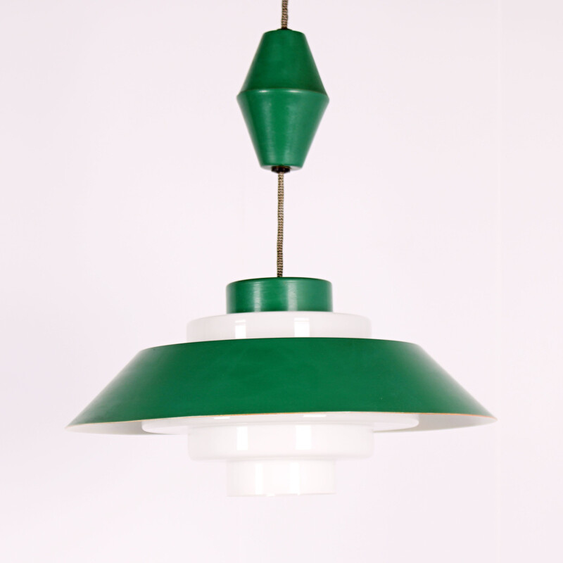 Pair of vintage pendant lamps by Kamenicky Senov